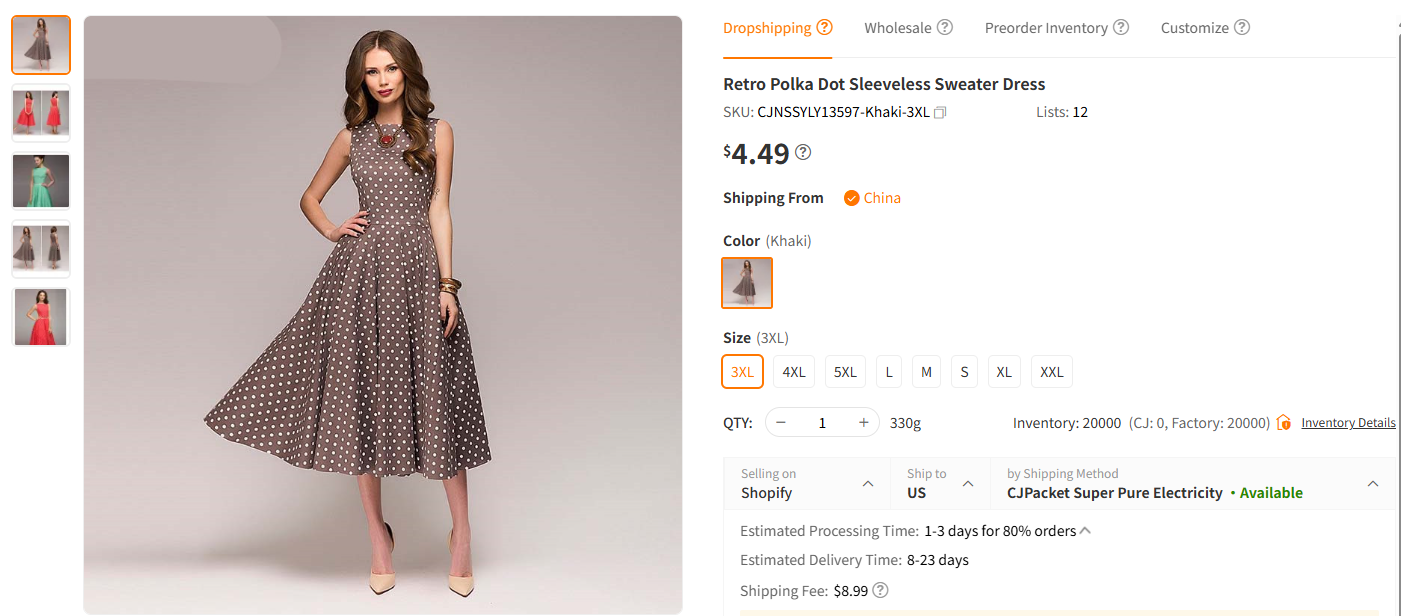 Polka Dot Retro Dress